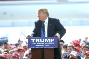 This Clip Of Trump Being Frightened By A ‘Protester’ Is Absolutely AWESOME (VIDEO)