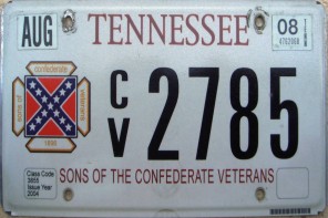Racists Might Not Get Confederate Flag Plates in Tennessee Anymore