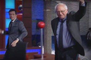 Bernie Sanders Made A ‘YUUUUGE’ Surprise Appearance on Colbert Last Night (VIDEO)