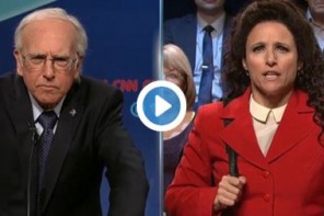 Watch SNL Reunite Larry David and Julia Louis-Dreyfus In ‘Seinfeld’ Presidential Debate (VIDEO)