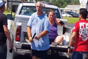 Two Brave Mexican Men Confront White Man Who Was Savagely Beating His Wife With A Flashlight (VIDEO)