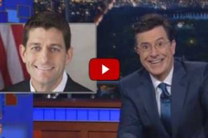 Colbert Shames Paul Ryan’s Endorsement Dysfunction: ‘Shut Your Eyes And Think Of Reagan’ (VIDEO)