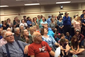 WATCH: Room Full Of Bigoted Parents Sing ‘Jesus Loves Me’ To Drown Out Mom’s Heartfelt LGBT Speech