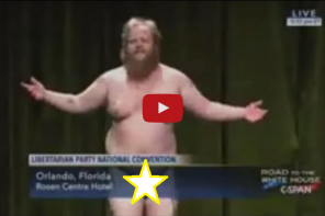 Libertarians Have Officially Lost Their D*mn Minds: Candidate For Party Chair Strips Naked (VIDEO)