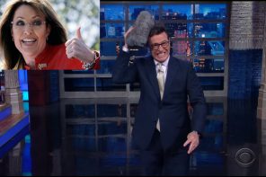 Watch: Stephen Colbert Ruthlessly Mock Sarah Palin’s Hillary-Induced ‘Head Trauma’