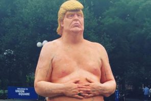 These Life-Sized Humiliating Trump Statues Are Popping Up All Over The Country (VIDEO)