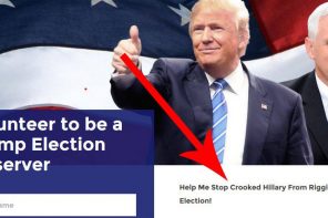 Trump Tells Supporters To Guard Polling Places So Hillary Voters Can’t ‘Rig’ Election (By Voting)