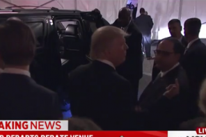 Caught On Tape: Trump Throws Temper Tantrum Outside Arena After Debate (VIDEO)