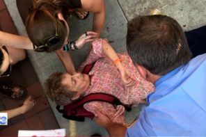 Trump Supporter Sucker-Punches 69-Yr-Old Grandma In The Face – Is He Deplorable Or Nah? (VIDEO)