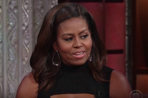 Michelle Obama Takes Not-So-Subtle Dig At Melania On Colbert (VIDEO)