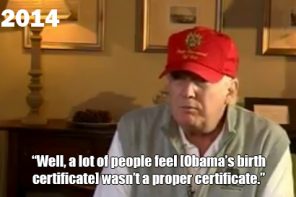 Trump Claims He ‘Ended’ Birther Debate in 2011, This Interview From 2014 Proves He’s A Liar (VIDEO)