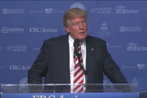 Trump Promises Evangelicals That He’ll Make America ‘Under One God’ Again (VIDEO)