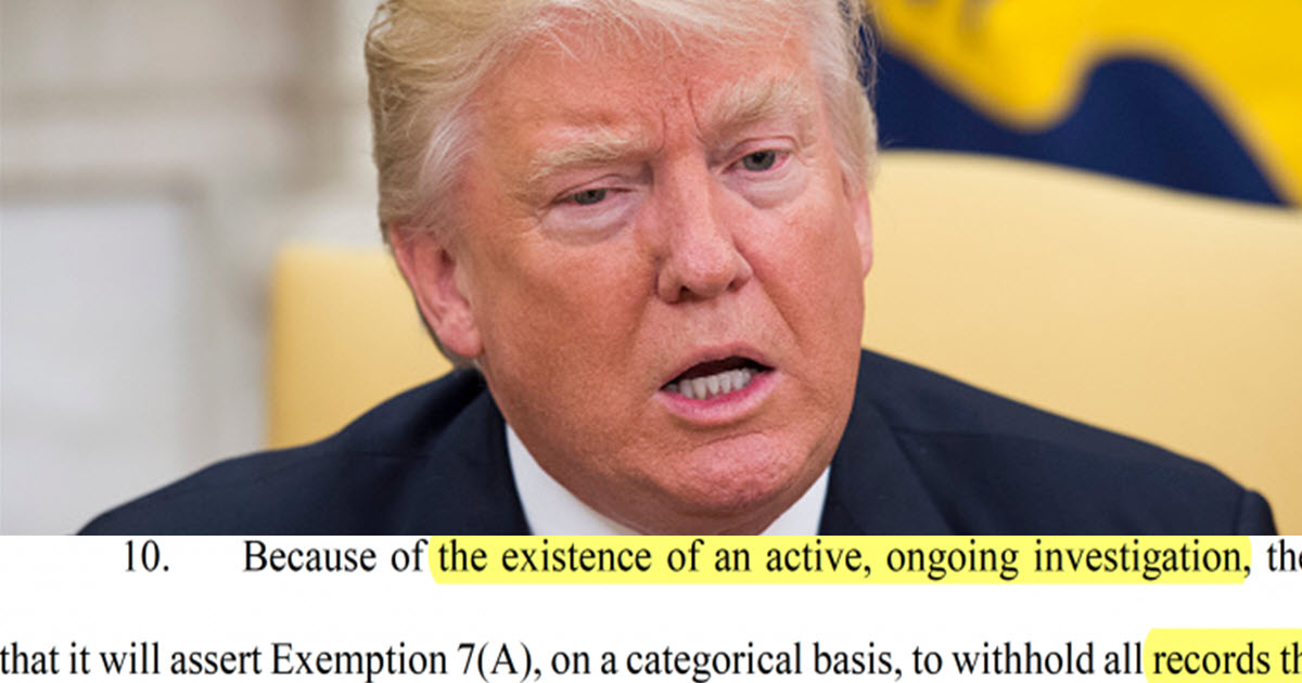 BOMBSHELL: FBI Admits They Are Directly Investigating Donald Trump